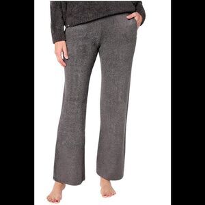 Barefoot Dreams CozyChic Lite Welt Pocket Ribbed Pant Carbon - Petite